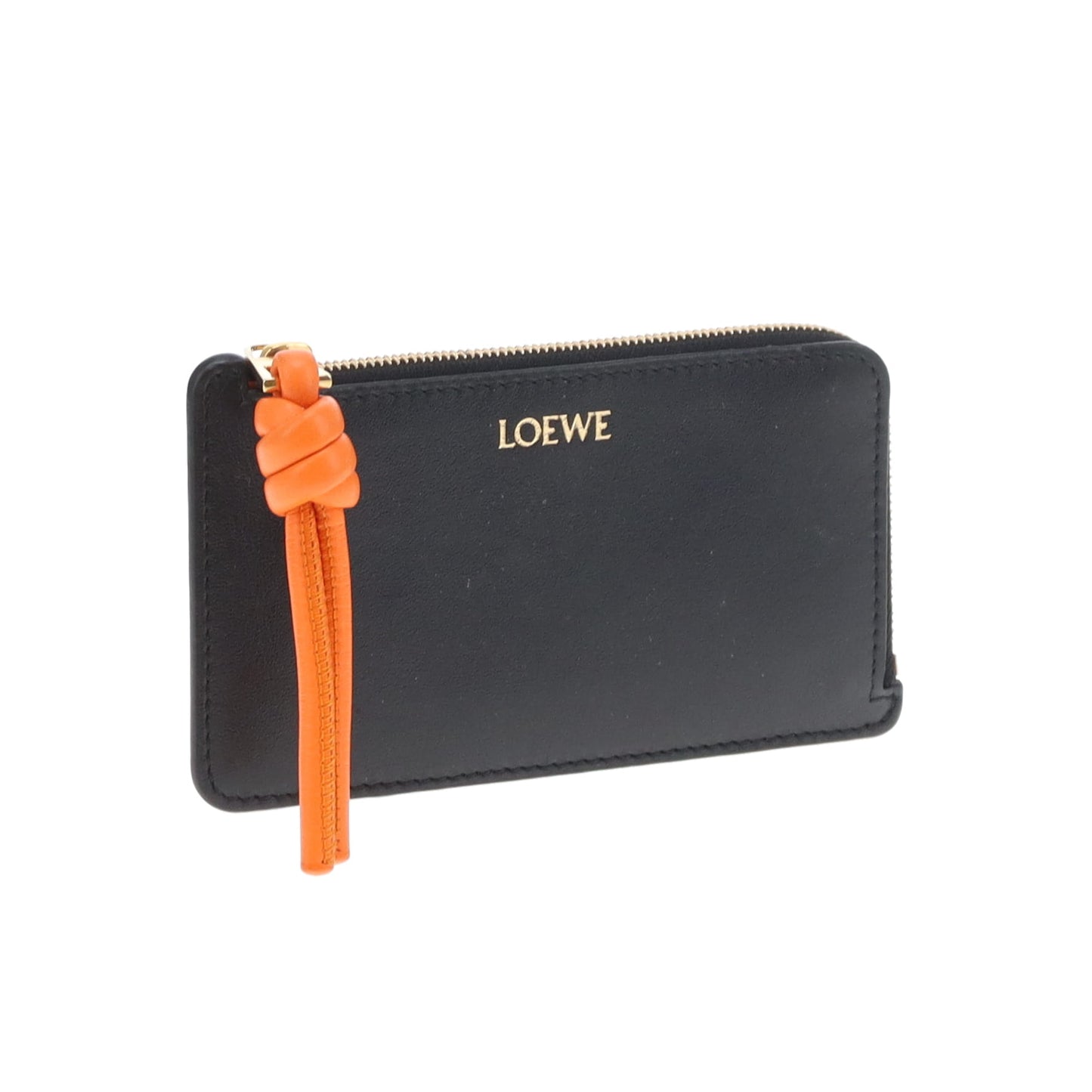 Loewe Knot Cardholder Black/Orange