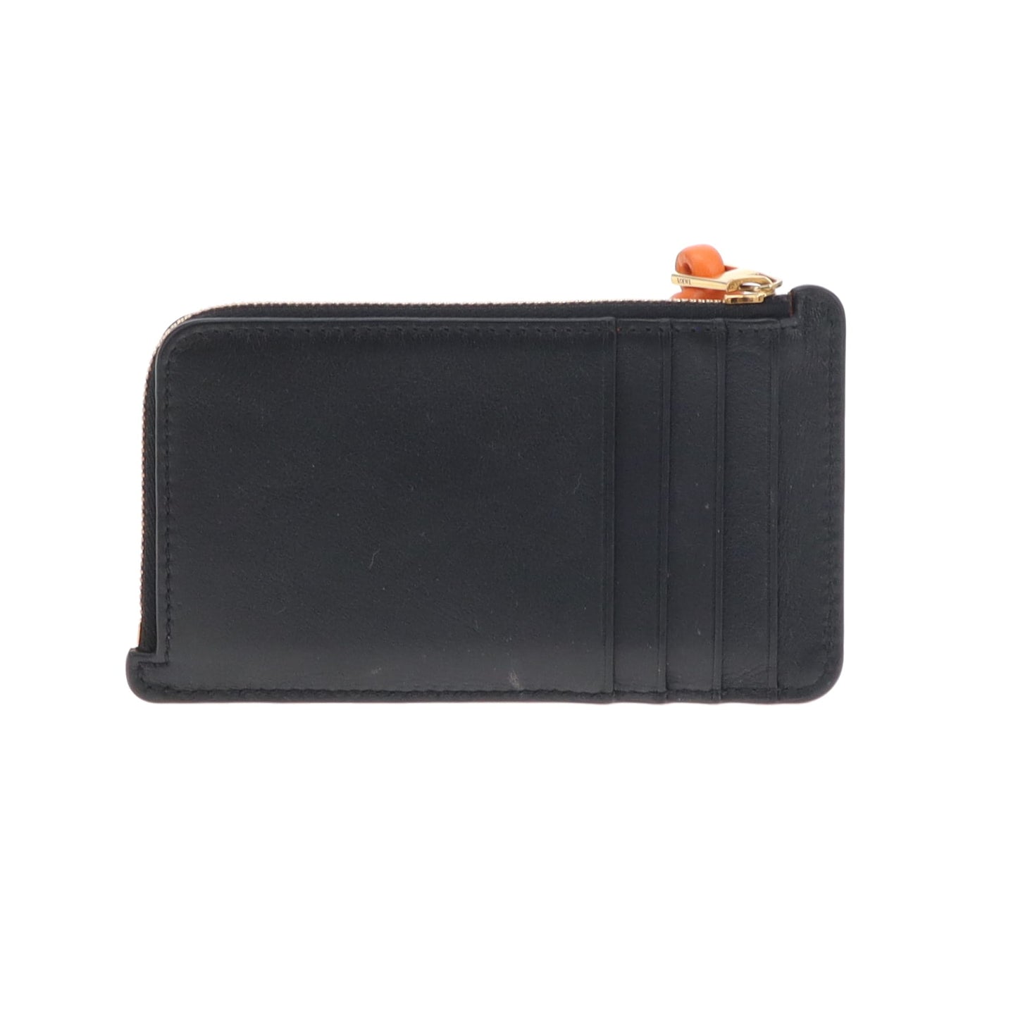 Loewe Knot Cardholder Black/Orange