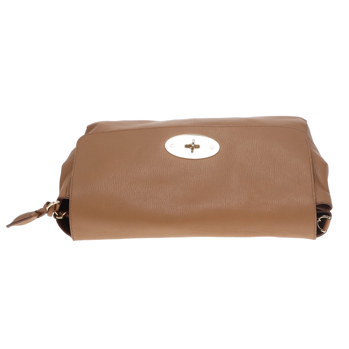 Mulberry Lily Large Deer Brown Grainy Print Leather GHW