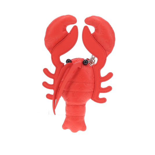Louis Vuitton Lobster Bag Charm Red Mono Leather