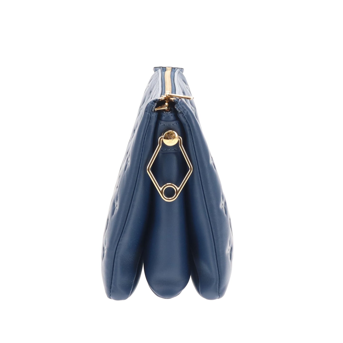 Louis Vuitton Coussin PM Denim Blue Leather with Denim Strap (NFID)