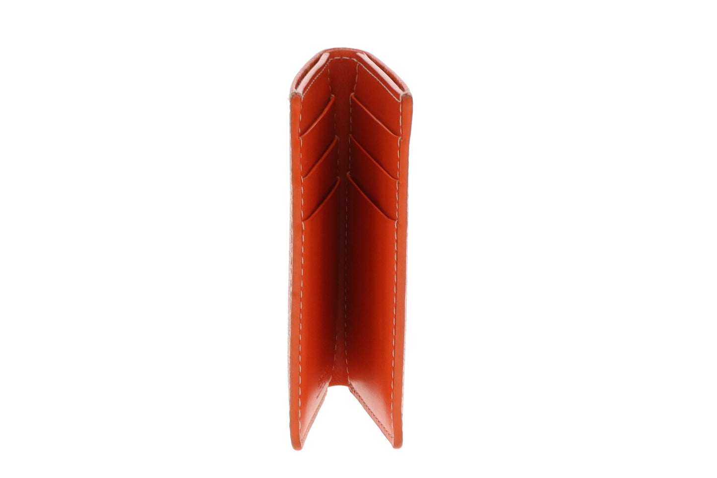 Goyard Folded Card Holder Orange Goyardine