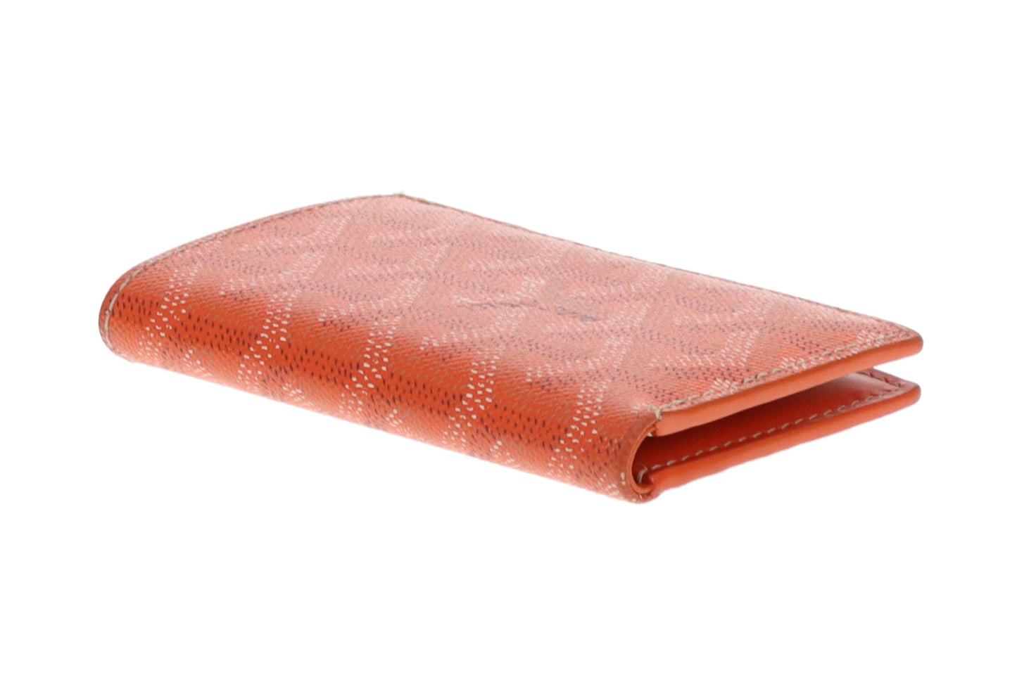 Goyard Folded Card Holder Orange Goyardine