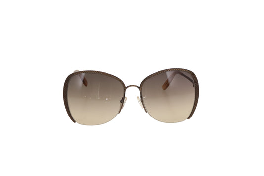 Bottega Veneta Aviator Intrecciato Gold Sunglasses BV200/S