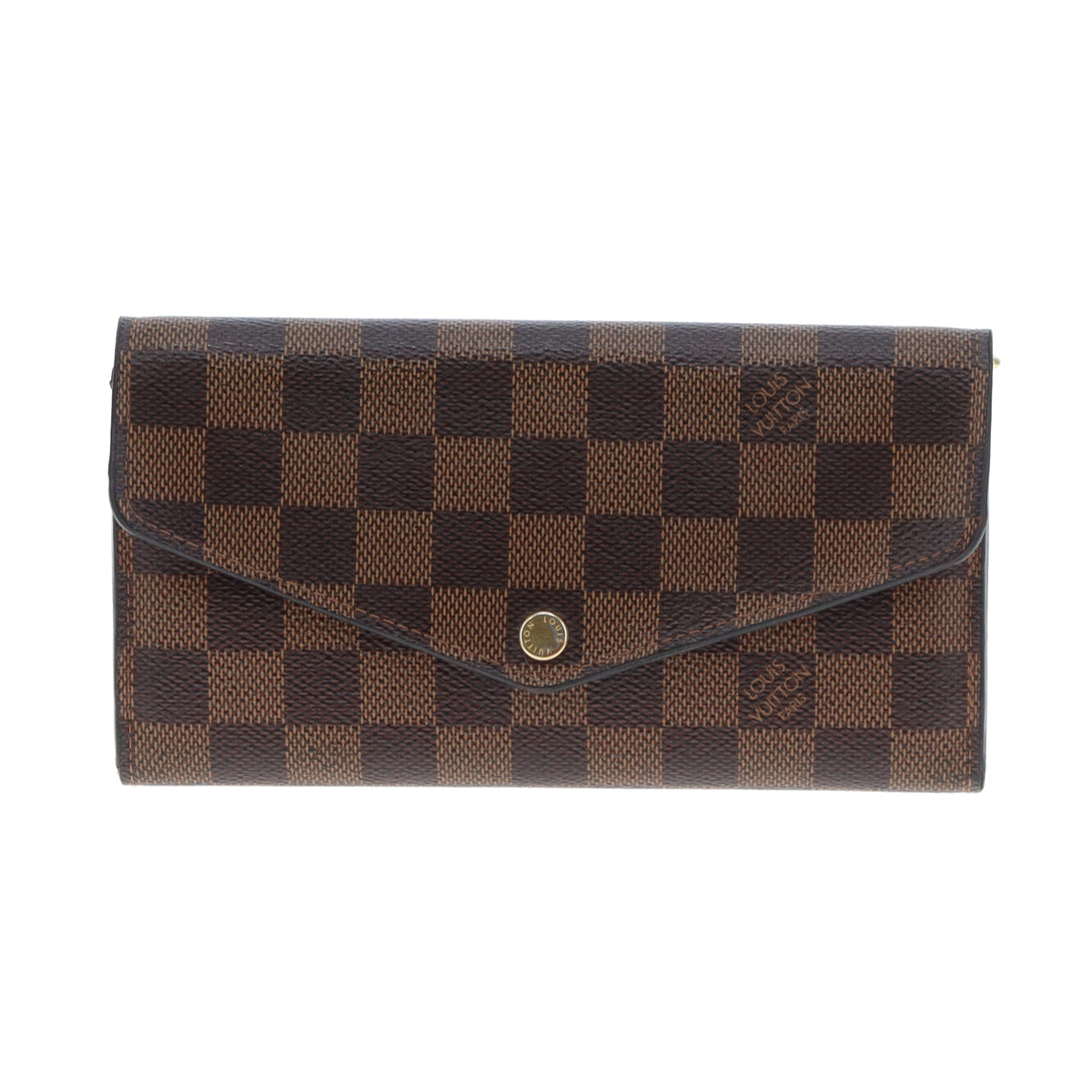 Louis Vuitton Sarah Wallet Damier Ebene Rose Ballerine