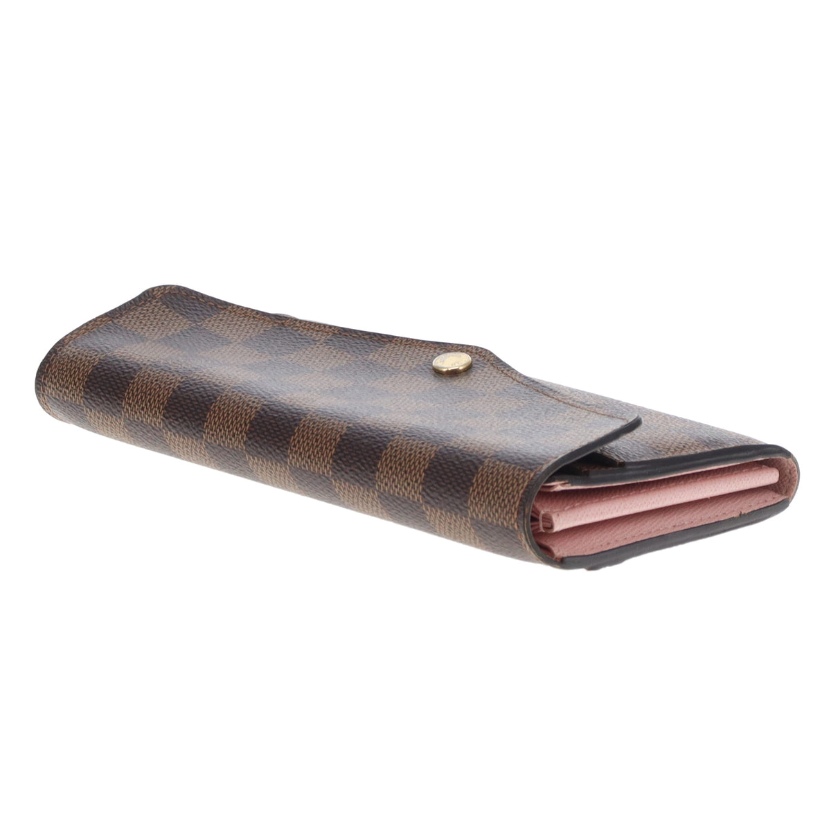 Louis Vuitton Sarah Wallet Damier Ebene Rose Ballerine