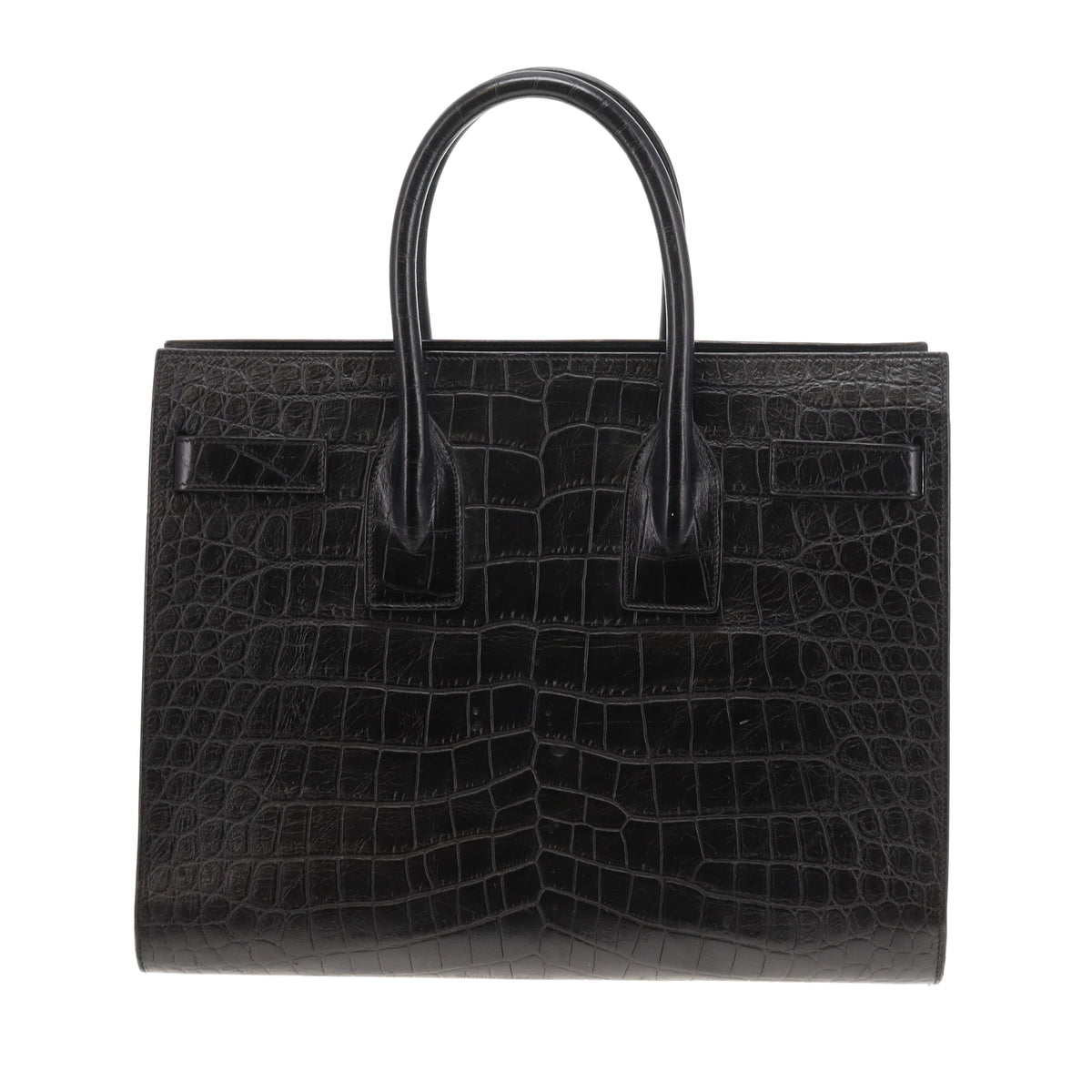 Saint Laurent Sac Du Jour Black Croc Embossed