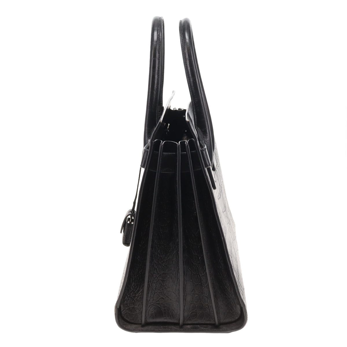 Saint Laurent Sac Du Jour Black Croc Embossed