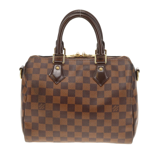 Louis Vuitton Speedy 25 Bandouliere Damier Ebene CT0158