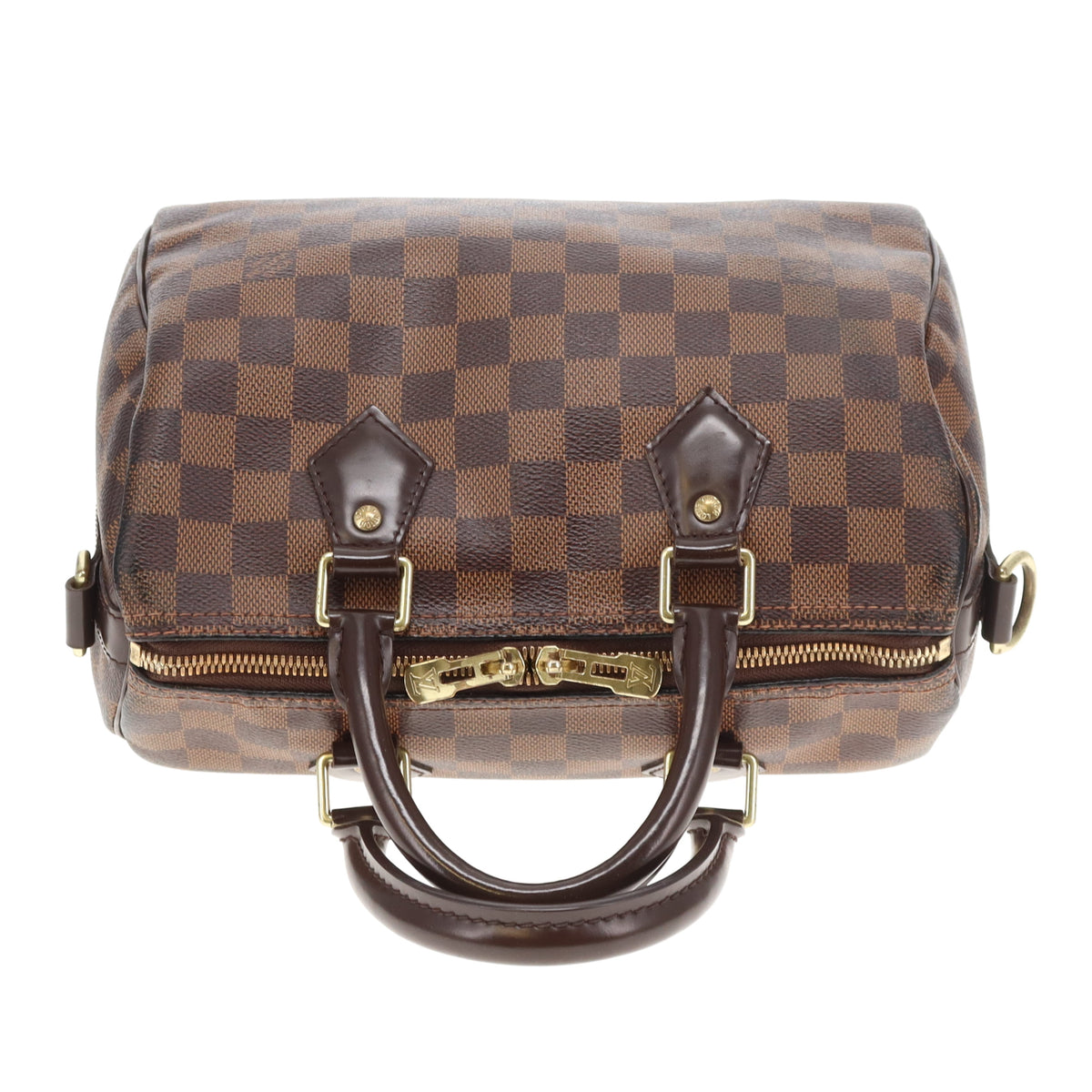 Louis Vuitton Speedy 25 Bandouliere Damier Ebene CT0158