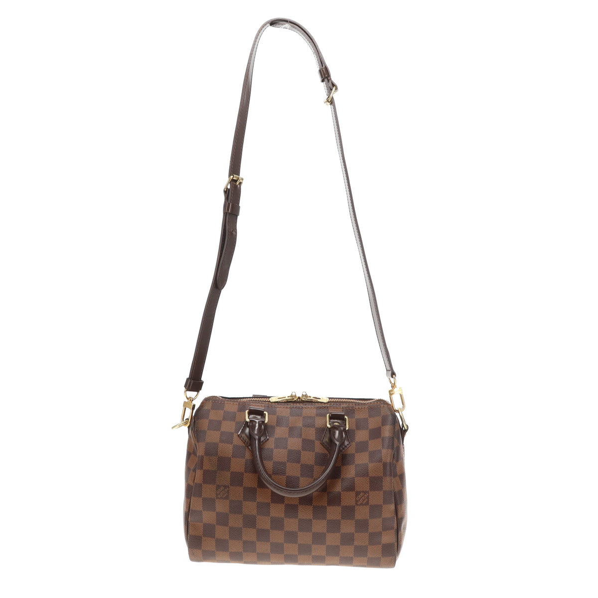 Louis Vuitton Speedy 25 Bandouliere Damier Ebene CT0158