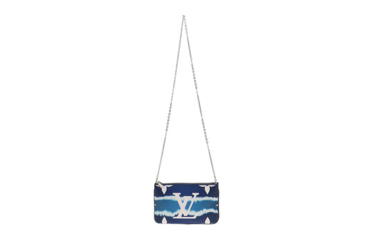 Louis Vuitton Escale Giant Blue Monogram Double Zip Pochette MI0270