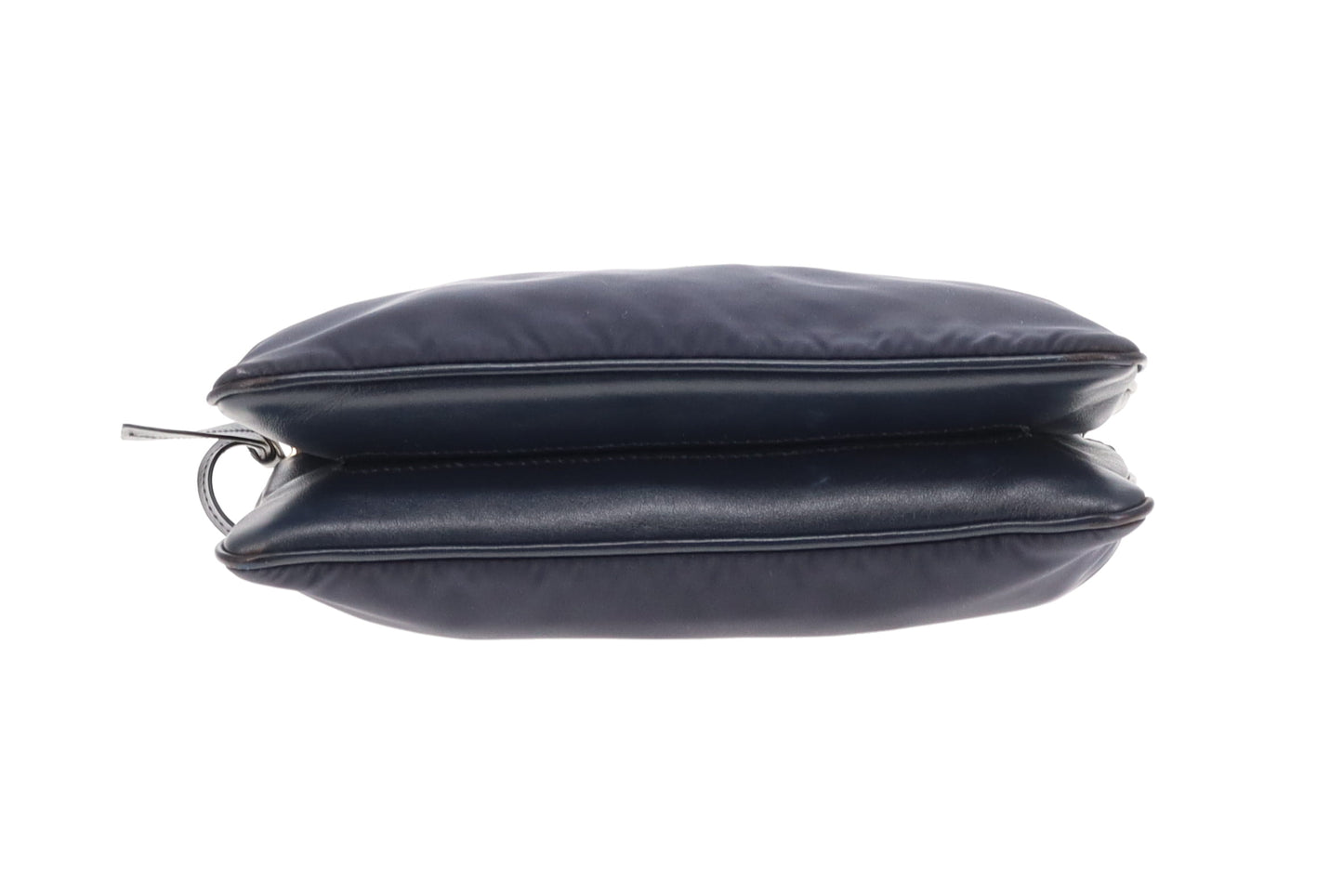 Prada Double Pouch Crossbody Bag Navy Nylon