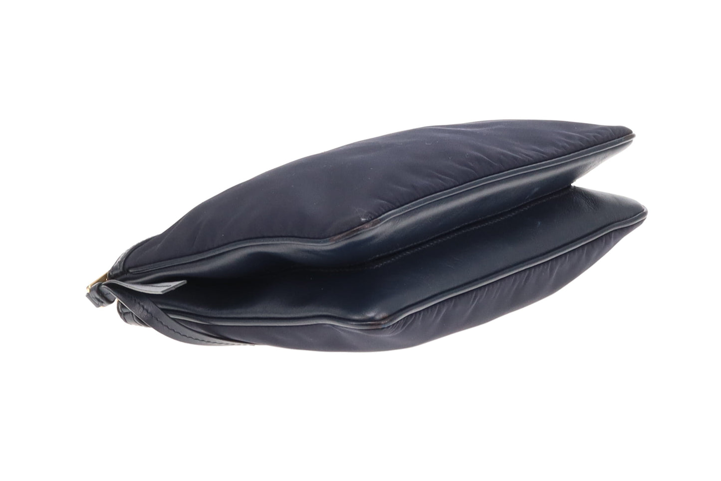 Prada Double Pouch Crossbody Bag Navy Nylon