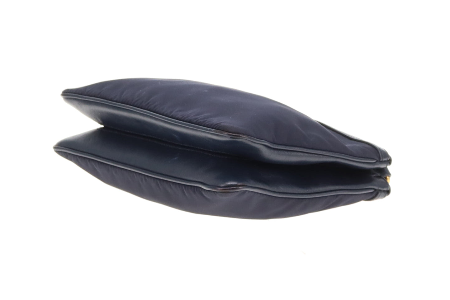 Prada Double Pouch Crossbody Bag Navy Nylon