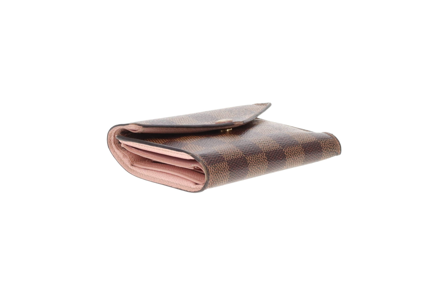 Louis Vuitton Victorine Wallet Damier Ebene & Rose Ballerine NZ4109