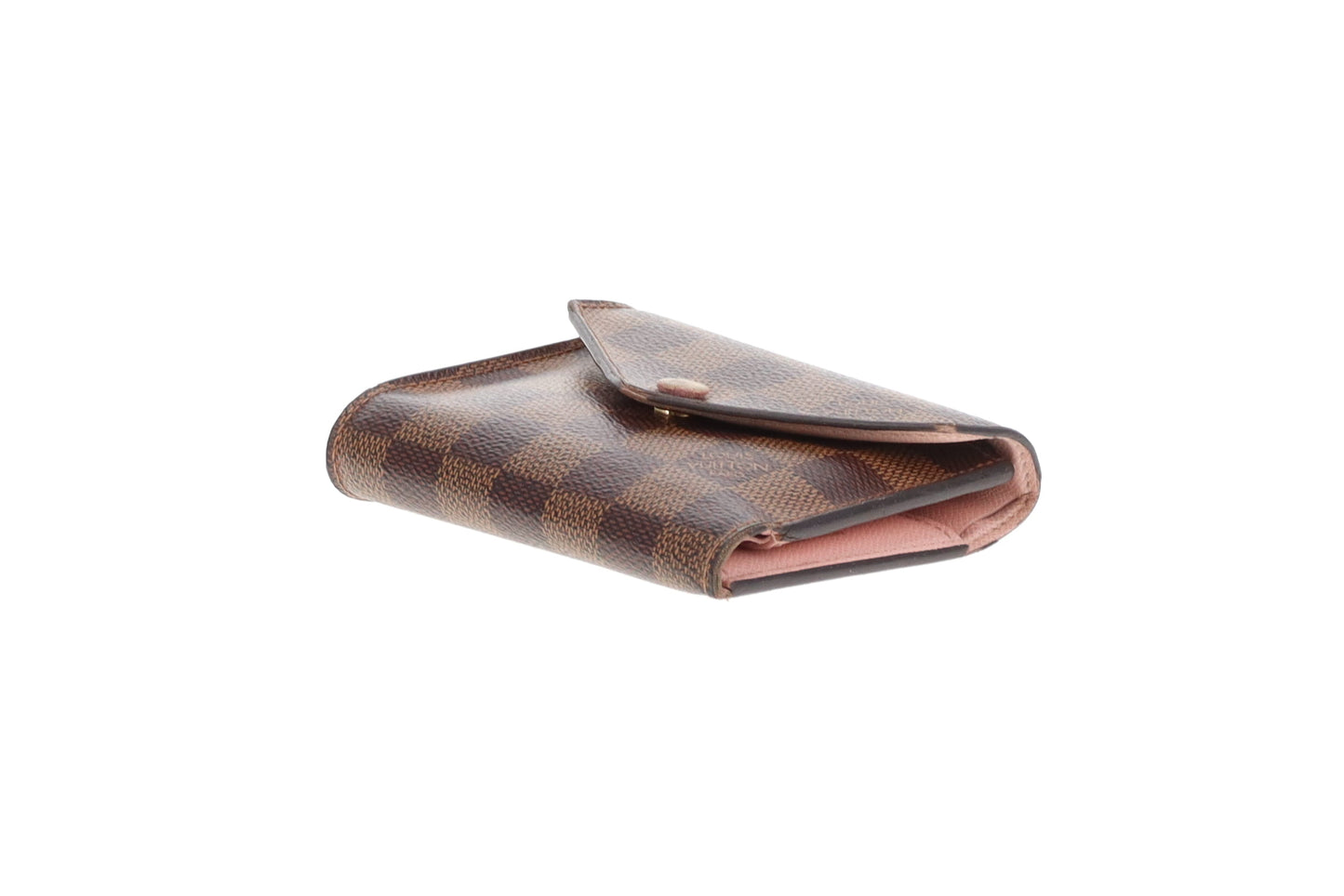 Louis Vuitton Victorine Wallet Damier Ebene & Rose Ballerine NZ4109