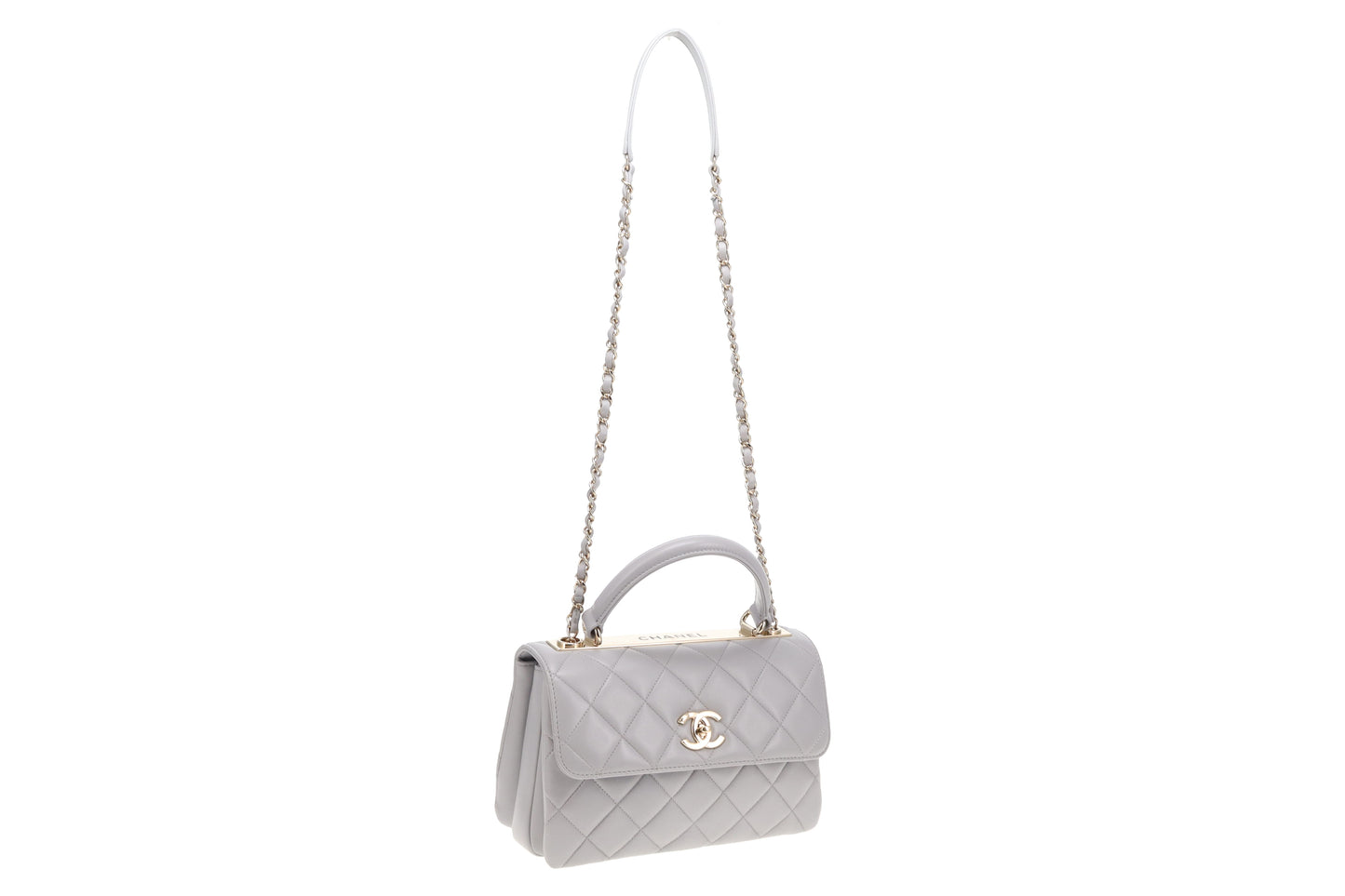 Chanel Trendy CC Small Grey Lambskin 2019