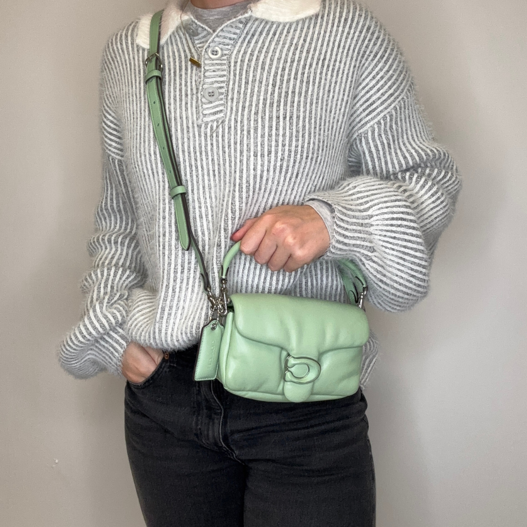 Coach Tabby 18 Pillow Light Green