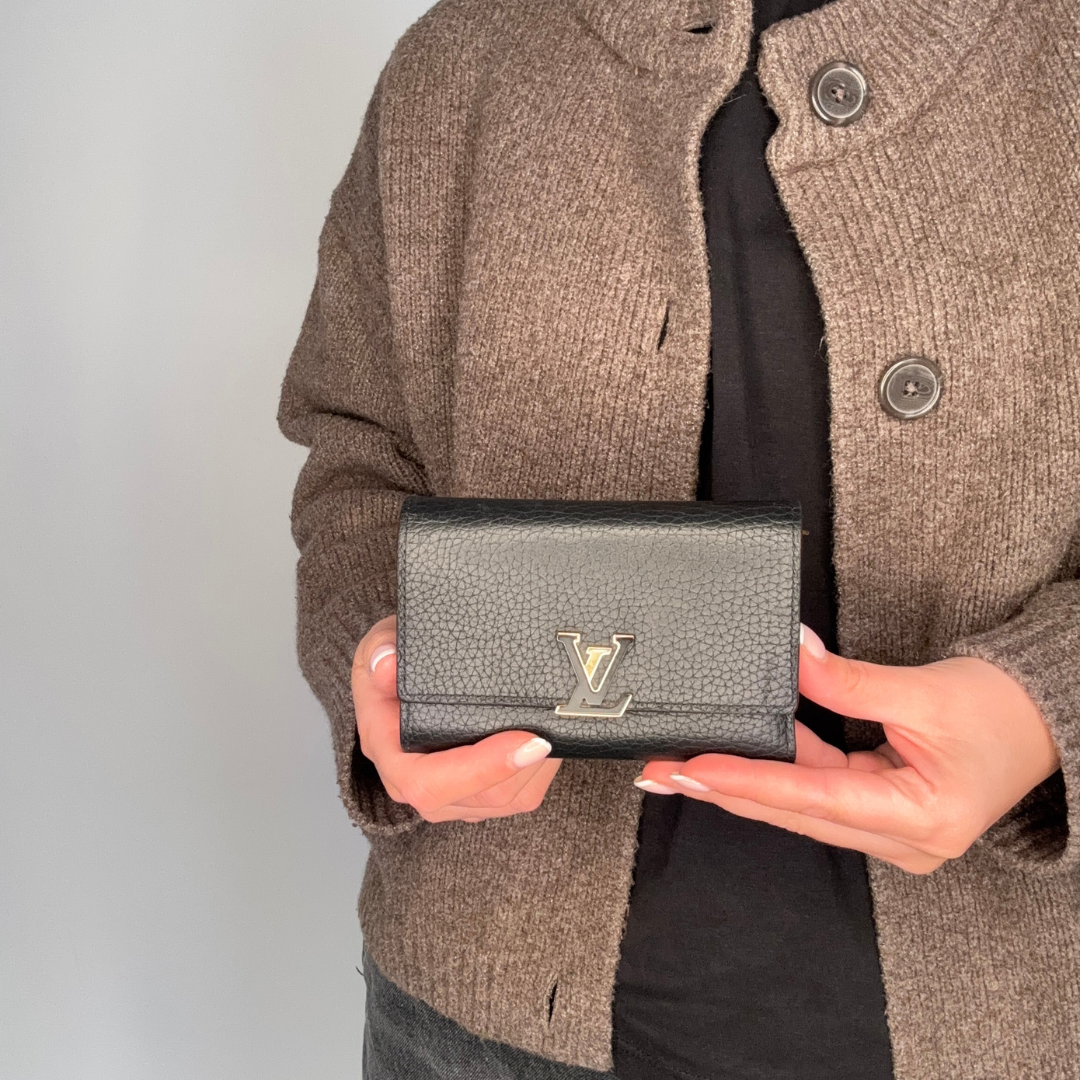 Portefeuille Capucines Louis Vuitton Noir et rose MI2178 - 2018