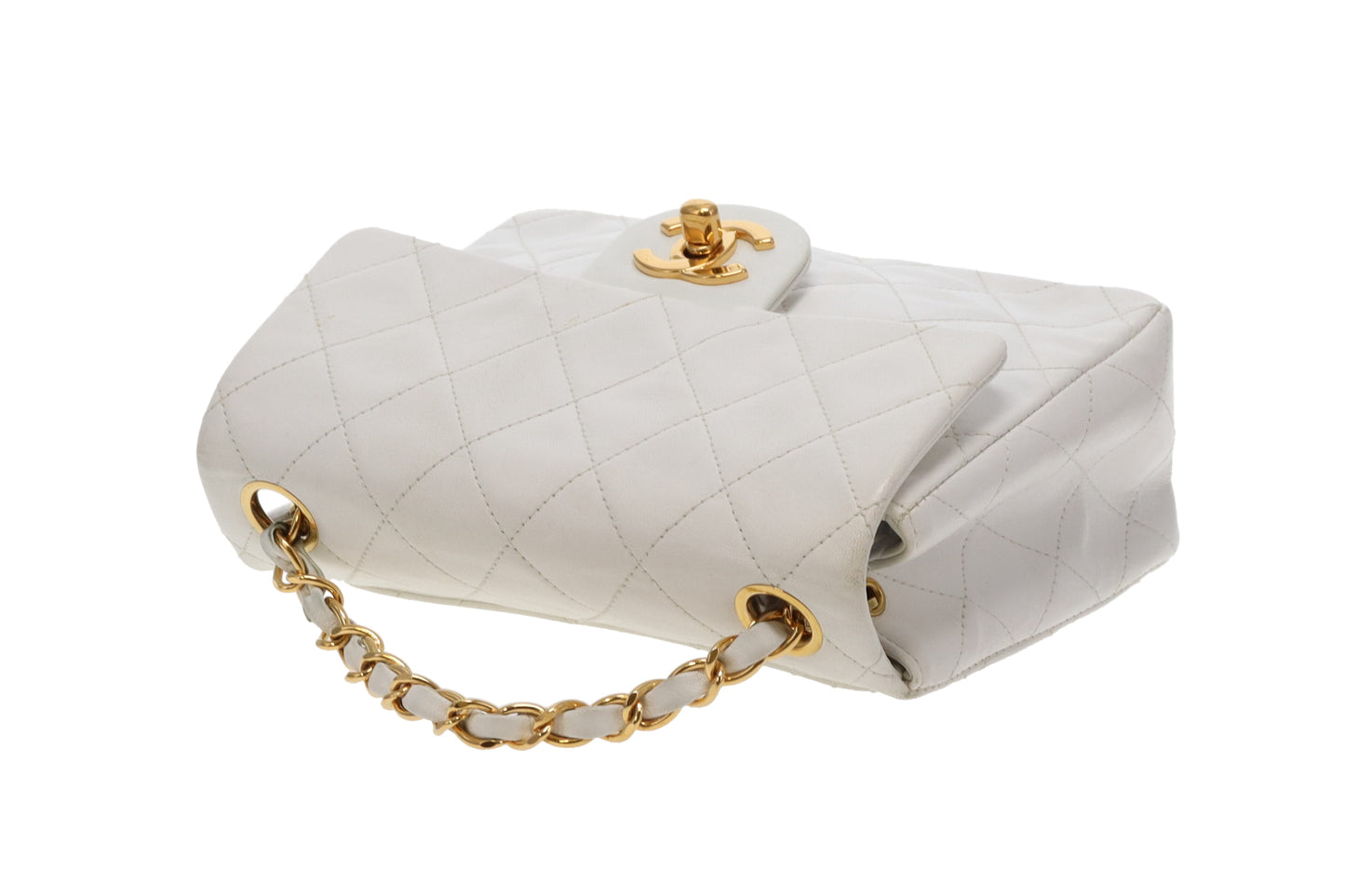 Chanel Classic Mini Square White Vintage 1996/97