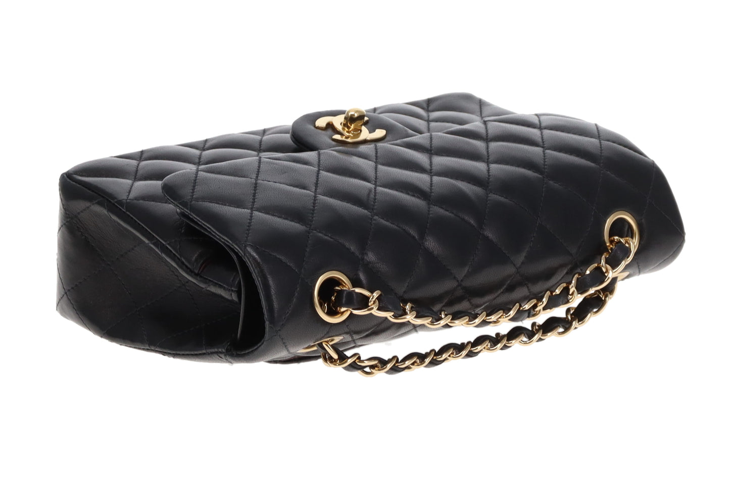 Chanel Classic Double Flap Small Black Lambskin GHW Vintage 2004/05