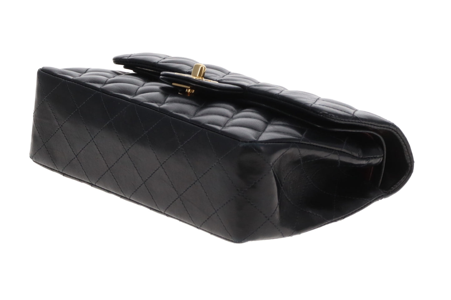 Chanel Classic Double Flap Small Black Lambskin GHW Vintage 2004/05