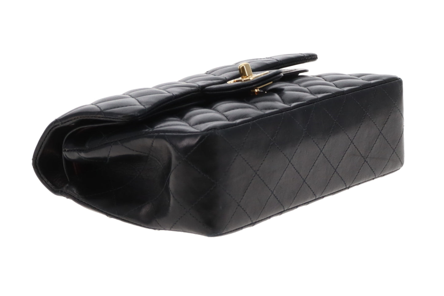 Chanel Classic Double Flap Small Black Lambskin GHW Vintage 2004/05