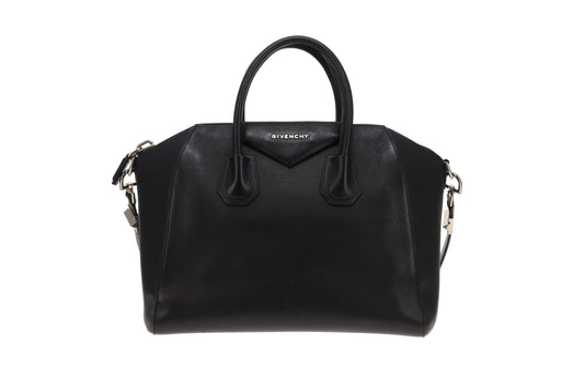 Givenchy Antigona Medium Black Goatskin