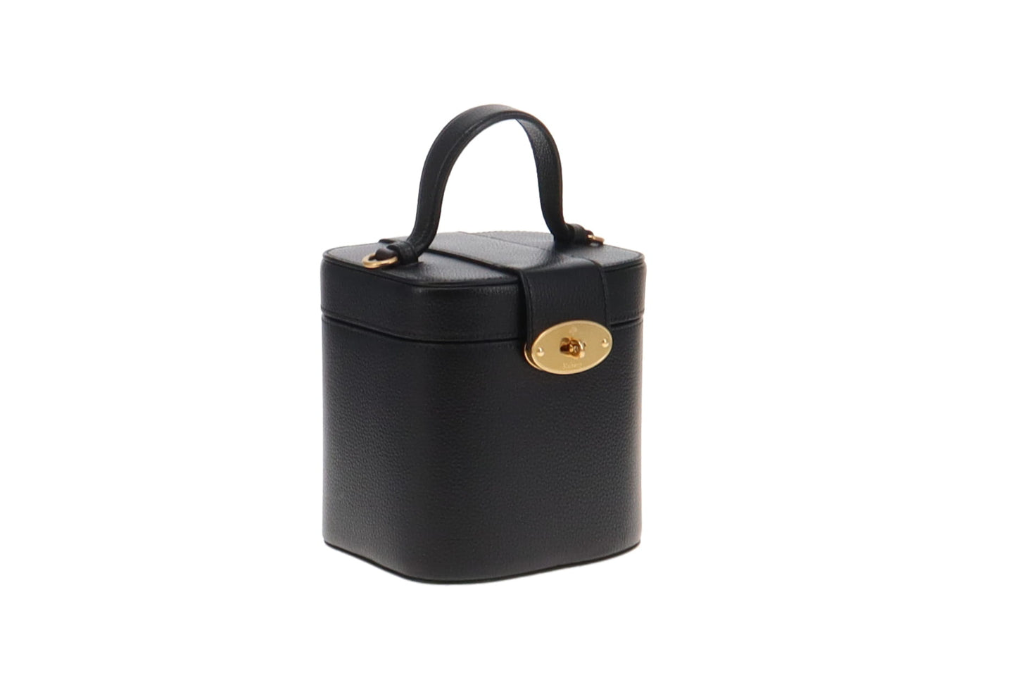 Mulberry Black Leather vanity Case on Strap