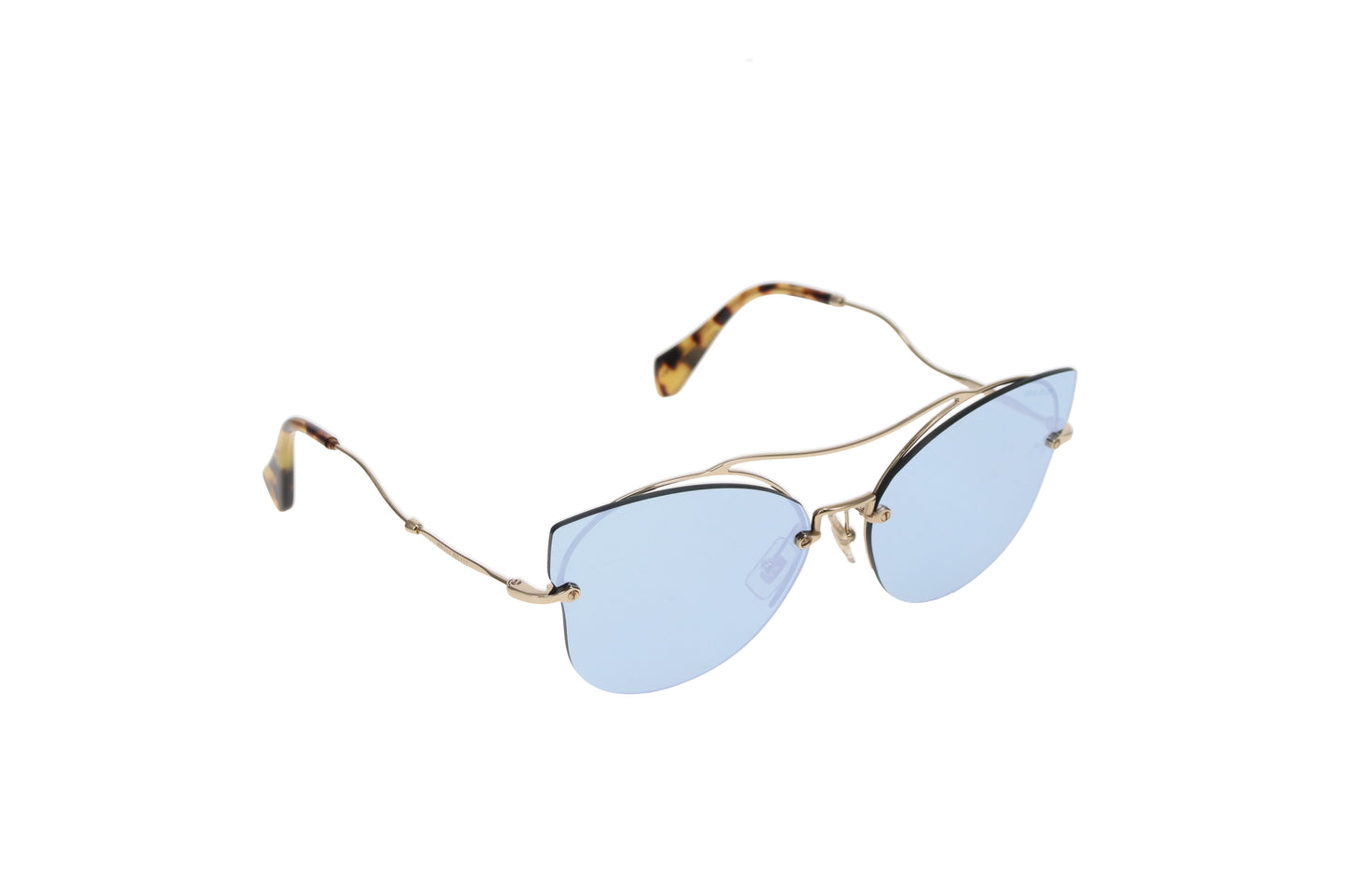 Miu Miu Mirror Sunglasses With Blue Hue SMU52s