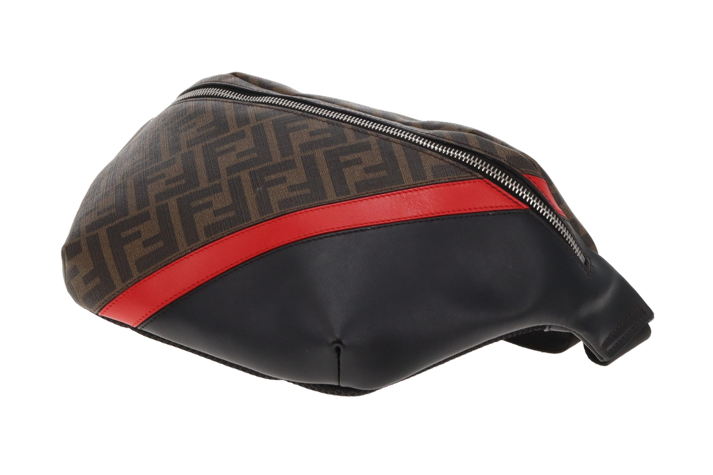 Fendi Belt Bag Zucca and Navy/Red Stripe