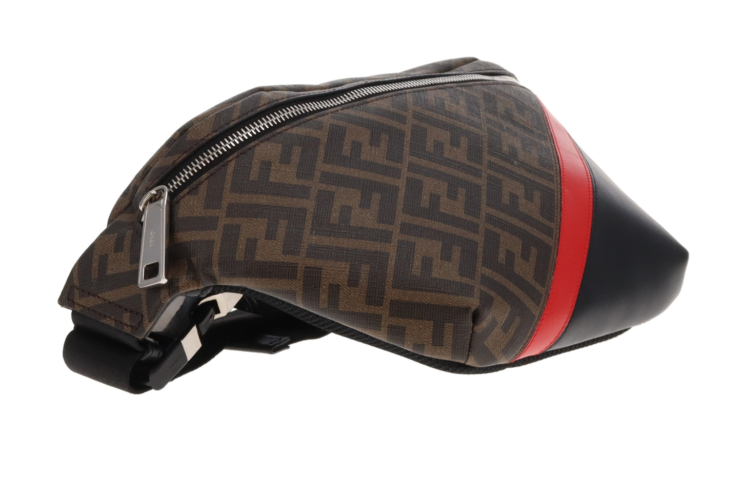 Fendi Belt Bag Zucca and Navy/Red Stripe