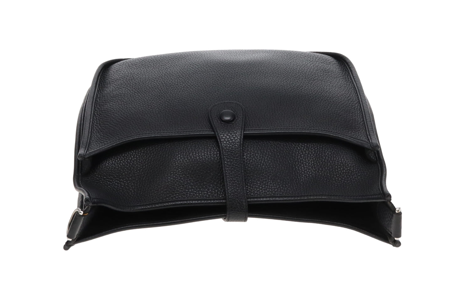 Hermes Evelyne III GM Black Clemence Leather With Palladium Hardware 2017