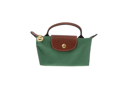 Longchamp Le Pliage Pouch Forest Green