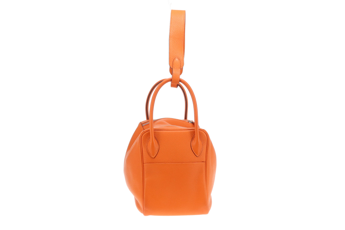 Hermes Orange Clemence and PHW Lindy 34 (O in a square) - 2011