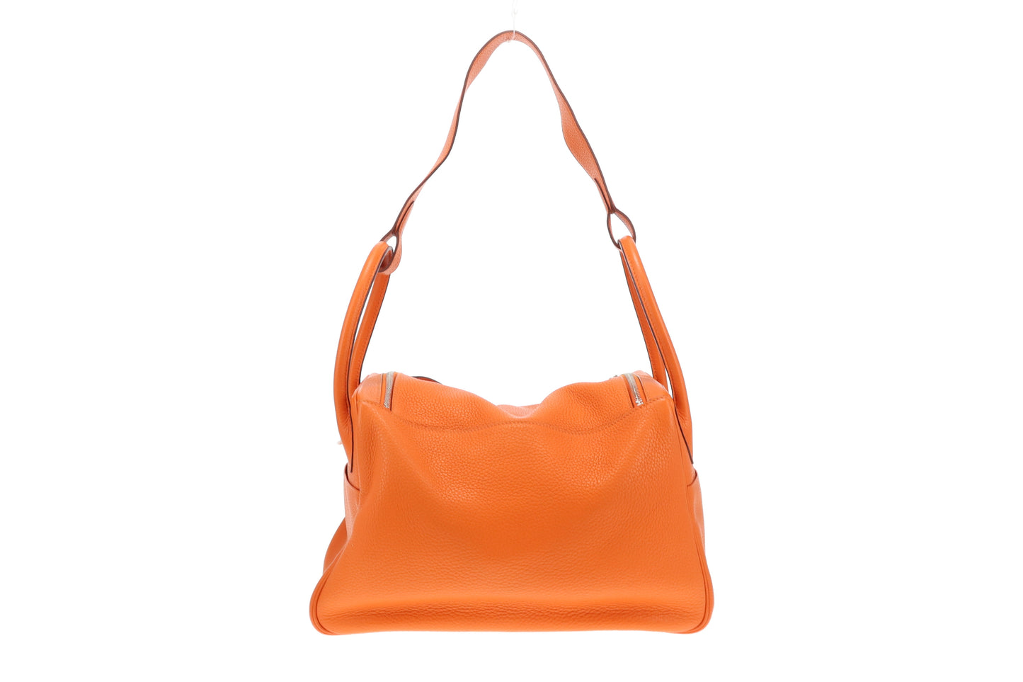 Hermes Orange Clemence and PHW Lindy 34 (O in a square) - 2011