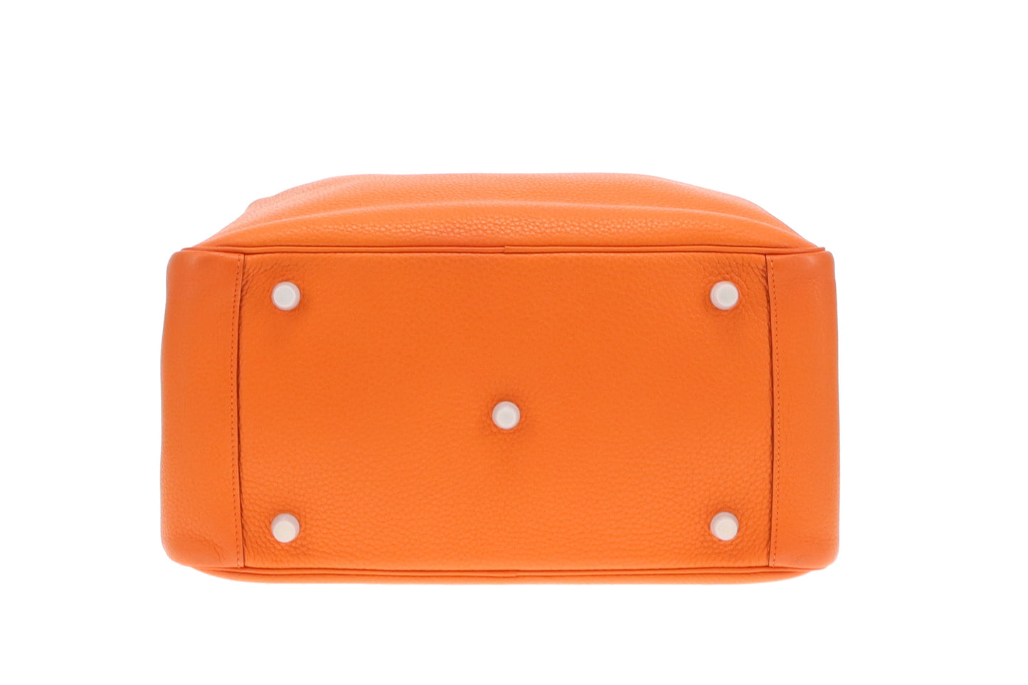 Hermes Orange Clemence and PHW Lindy 34 (O in a square) - 2011