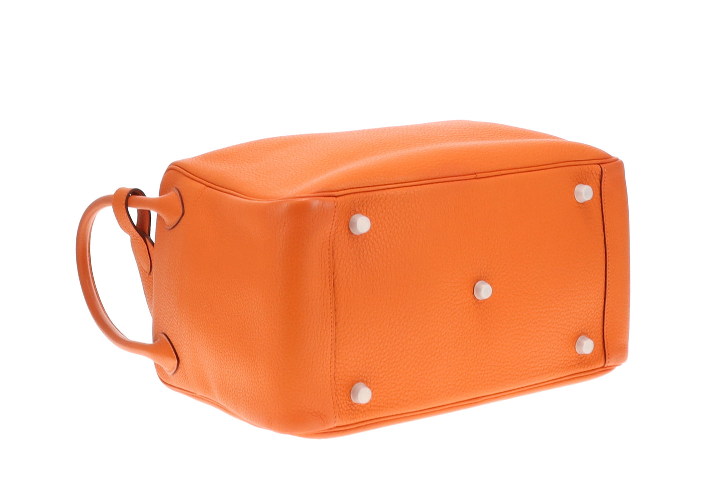 Hermes Orange Clemence and PHW Lindy 34 (O in a square) - 2011