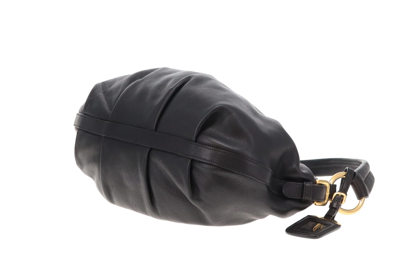 Prada Black Leather Vintage Shoulder Bag (2)