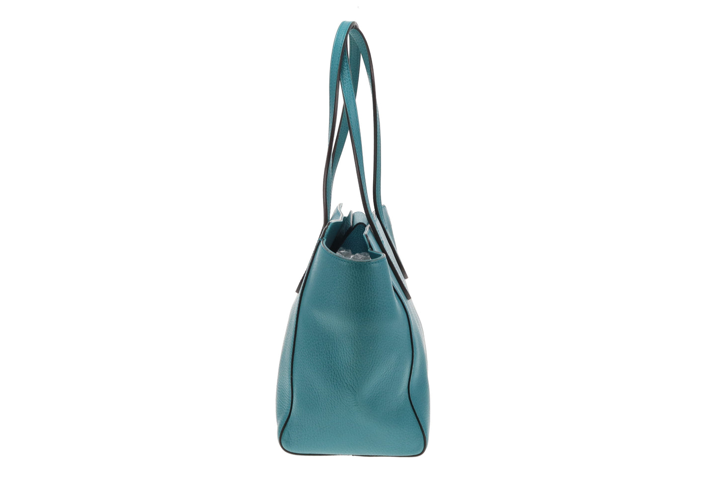 Gucci Teal Leather Swing Tote