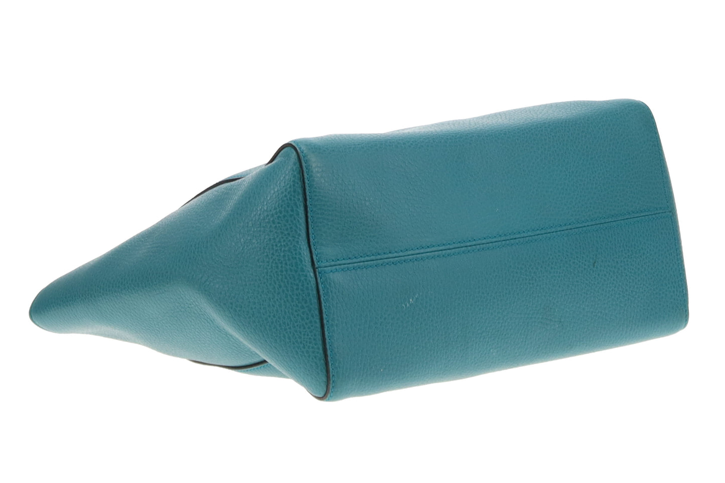 Gucci Teal Leather Swing Tote