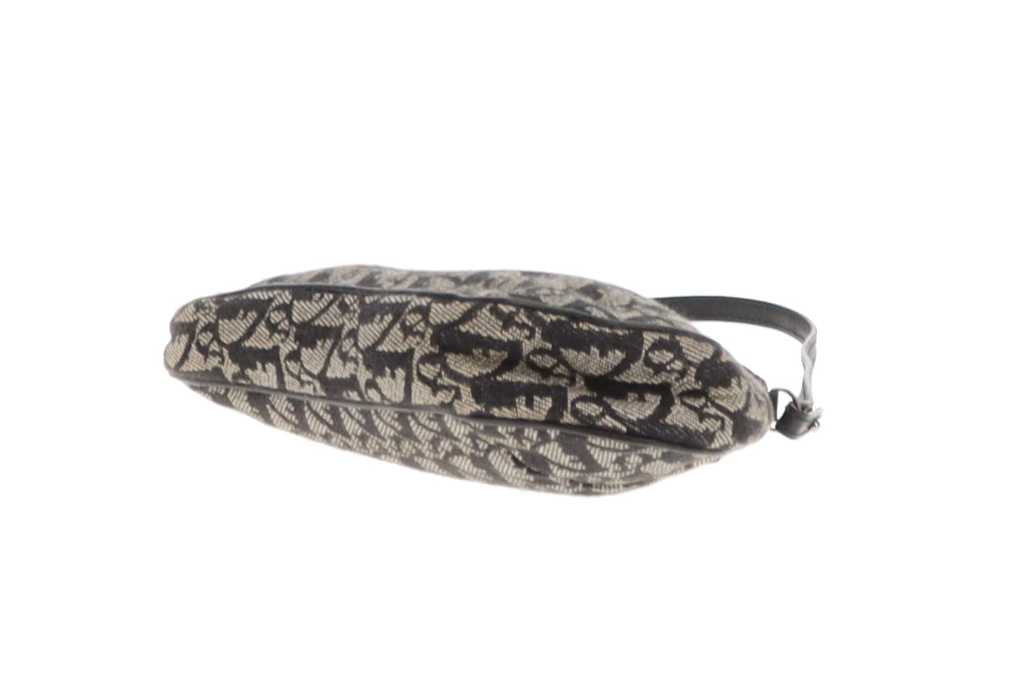 Dior Black/Grey Oblique Mini Saddle Pochette
