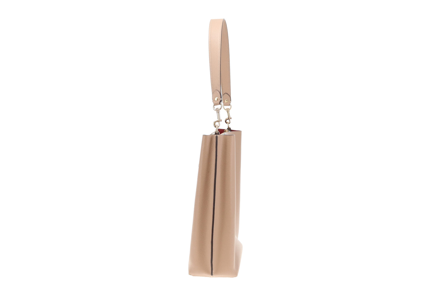 Coach Beige Leather Town Bucket Bag
