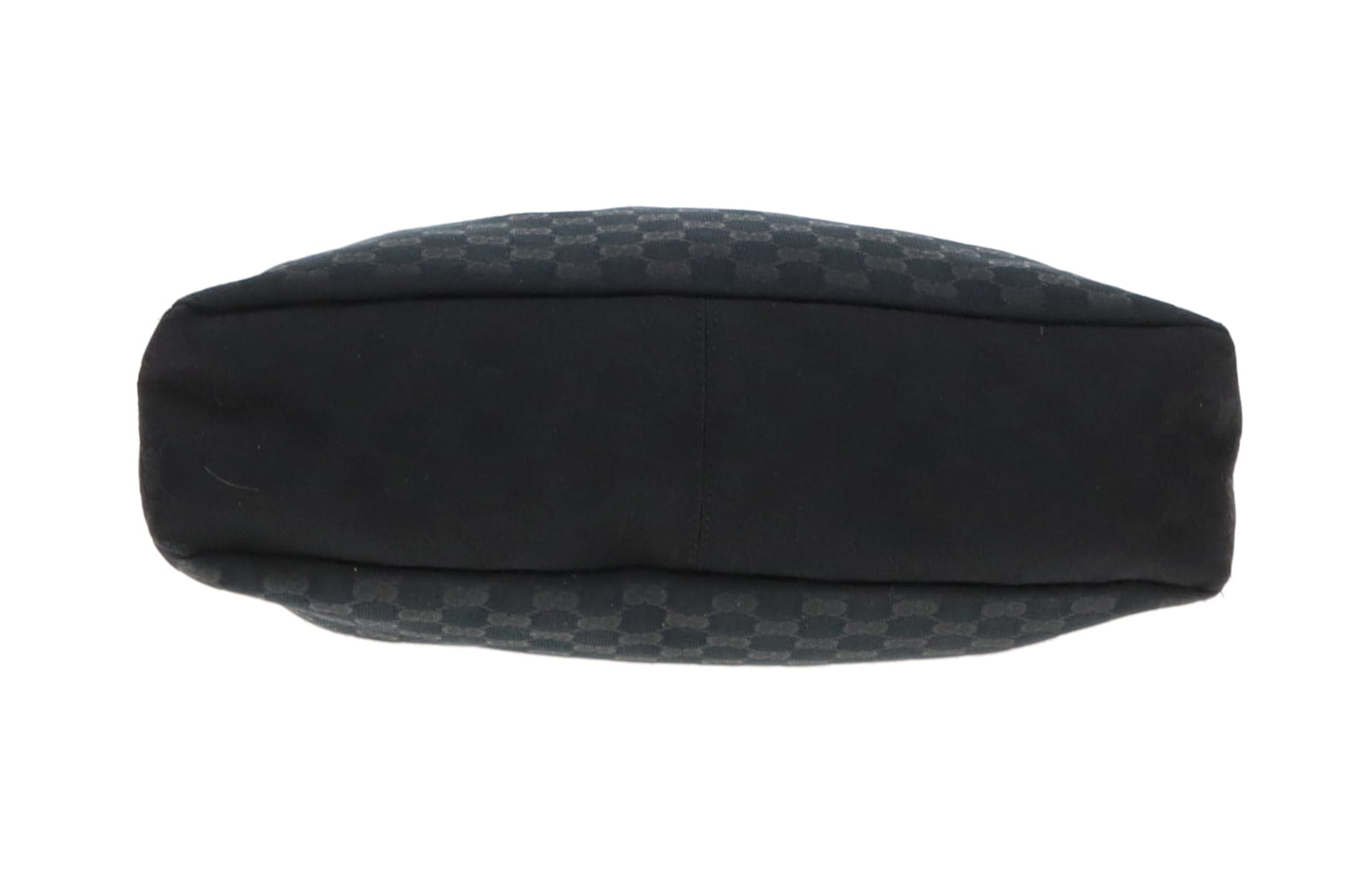 Gucci Black GG Canvas Vintage Horsebit Hobo Bag