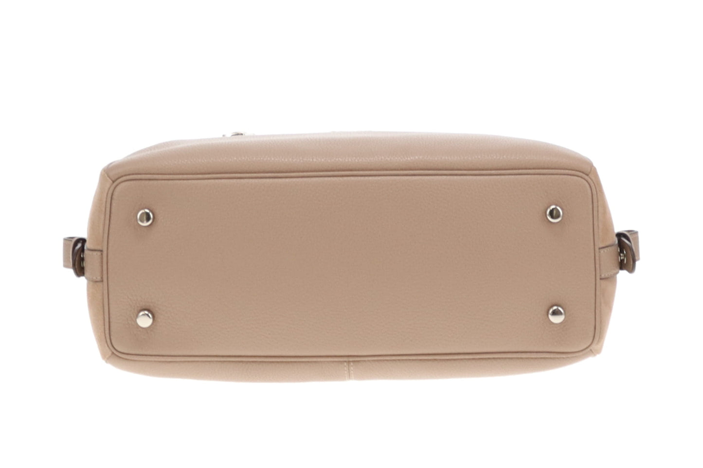 Coach Taupe Suede and Leather Prairie Satchel with Strap