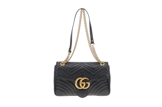 Gucci Marmont Medium Black Matelasse Leather