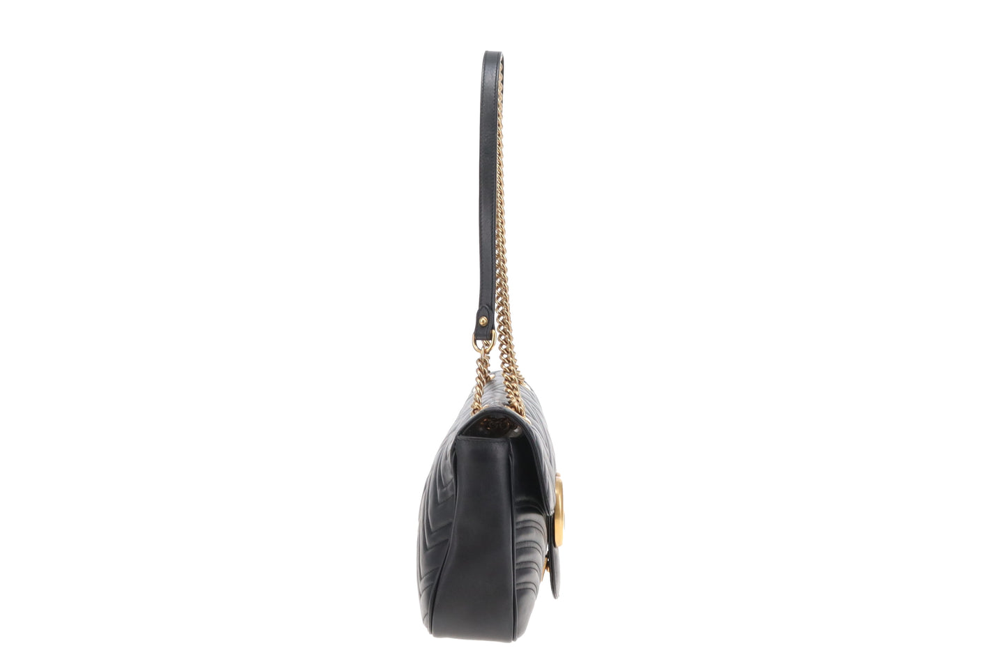 Gucci Marmont Medium Black Matelasse Leather
