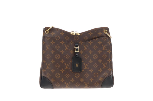 Louis Vuitton Odeon MM Monogram and Black Leather (NFID)