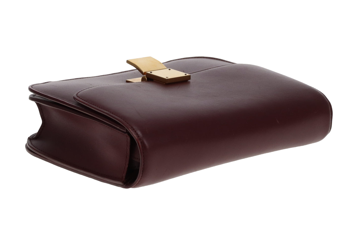 Celine Box Bag Medium Burgundy